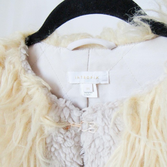 HOSS INTROPIA Designer Shaggy Faux Shearling Coat Size-38 Small~Mongolian Style - Picture 4 of 9